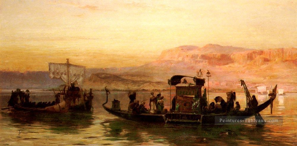 Cleopatras Barge Arabe Frederick Arthur Bridgman Peintures à l'huile